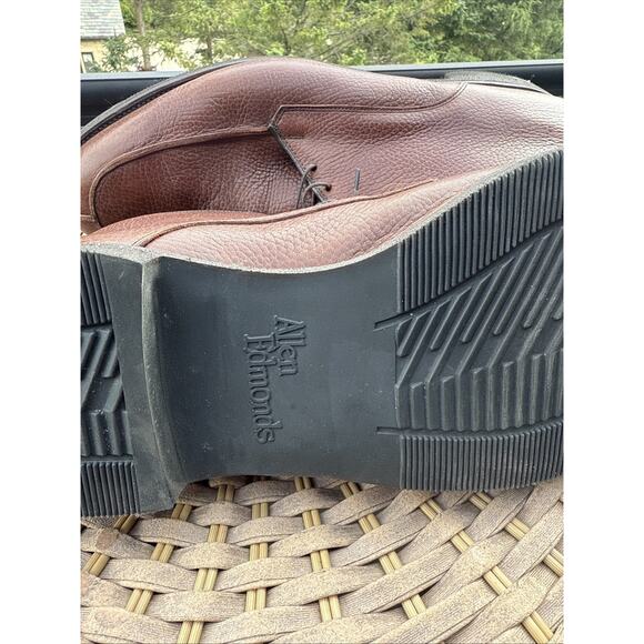 Allen Edmonds Worthingtons Cognac Brown Pebbled Leather Chukka Ankle Boots 15D - Picture 13 of 16